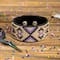Wonderland Crafts Brown Bead Artificial Leather Embroidery Bracelet Kit